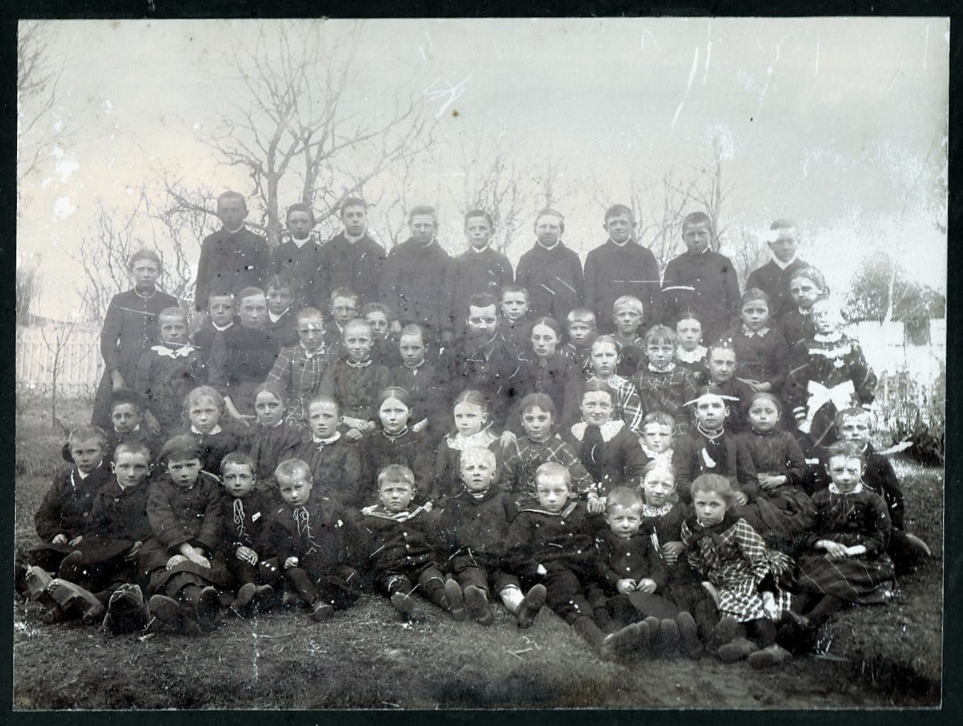 1900 ca. Tunø Skoles elever.